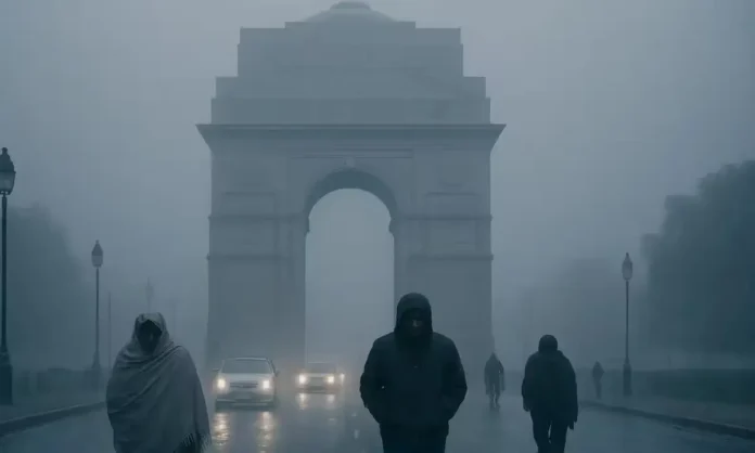 Dense fog and cold wave in Delhi during today’s weather update