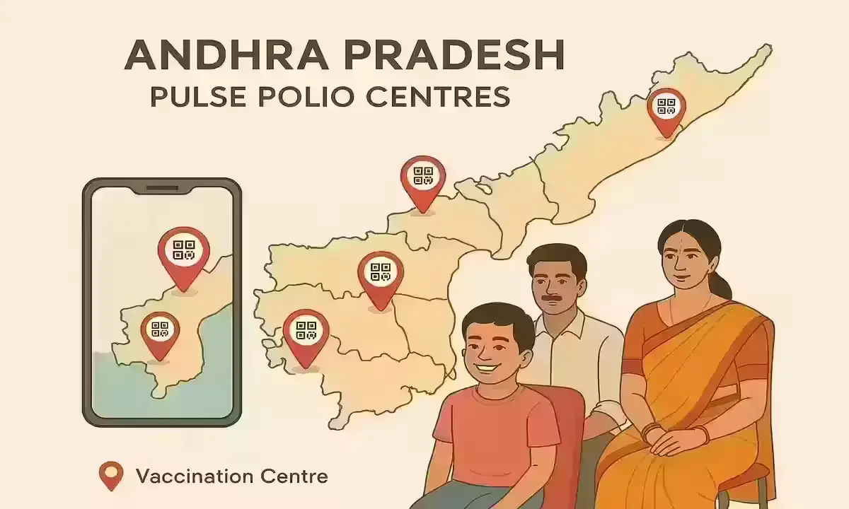 How to locate Pulse Polio vaccination centres in Andhra Pradesh using QR codes