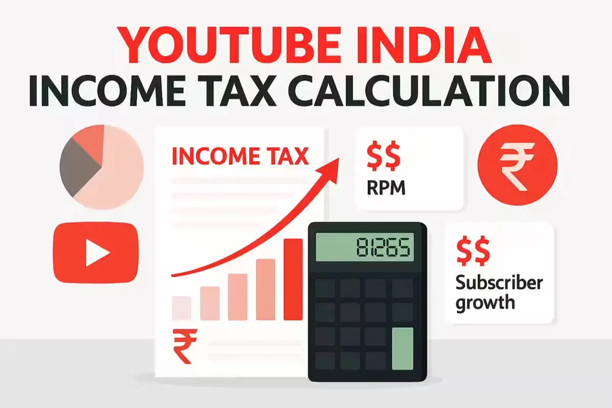 Income tax rules for YouTube creators in India and YouTube earnings explanation