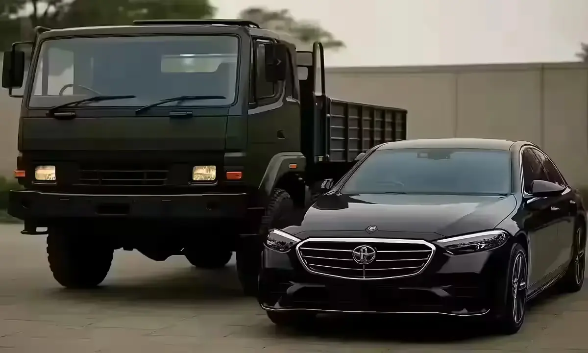 Military vehicles without number plates in India