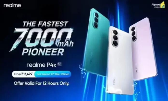realme P4x 5G smartphone.