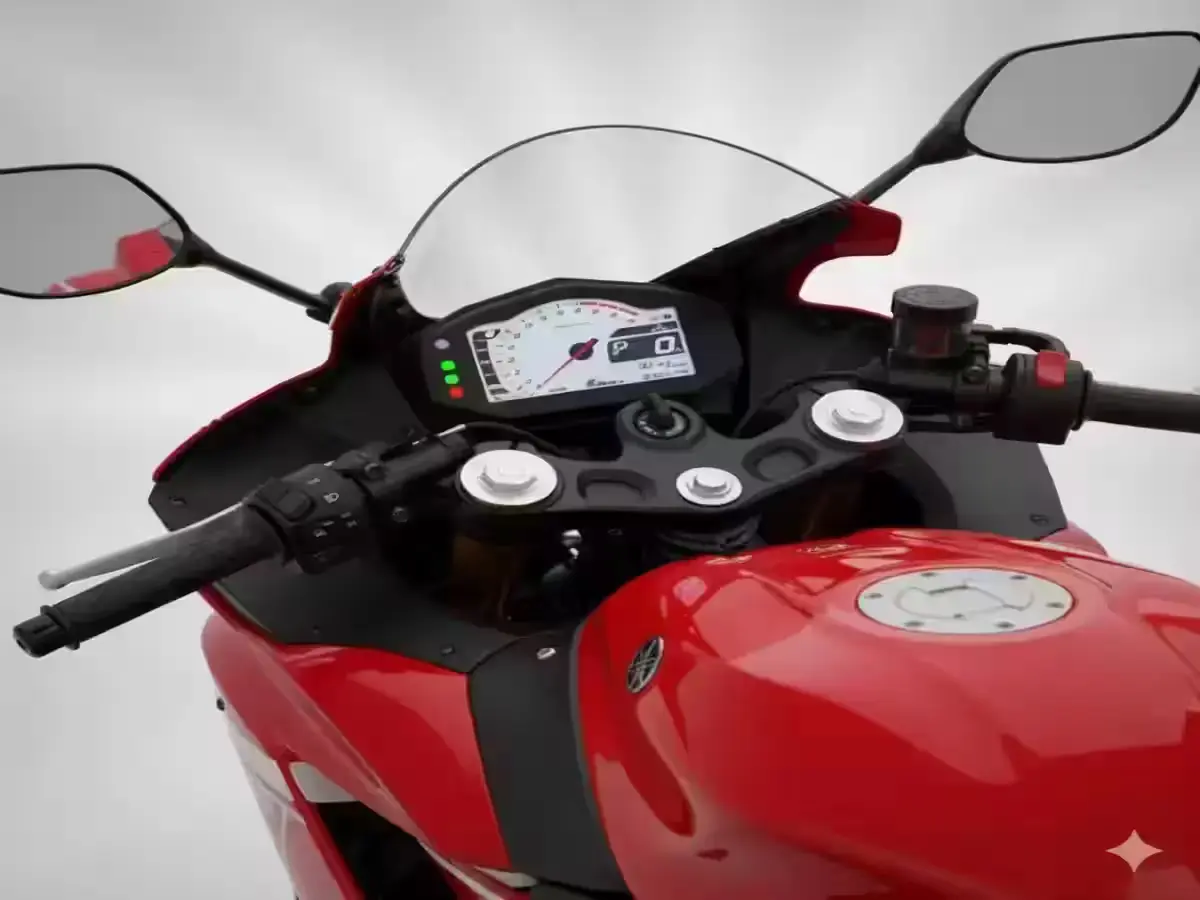 Yamaha R3 70th Anniversary Edition feature and console view