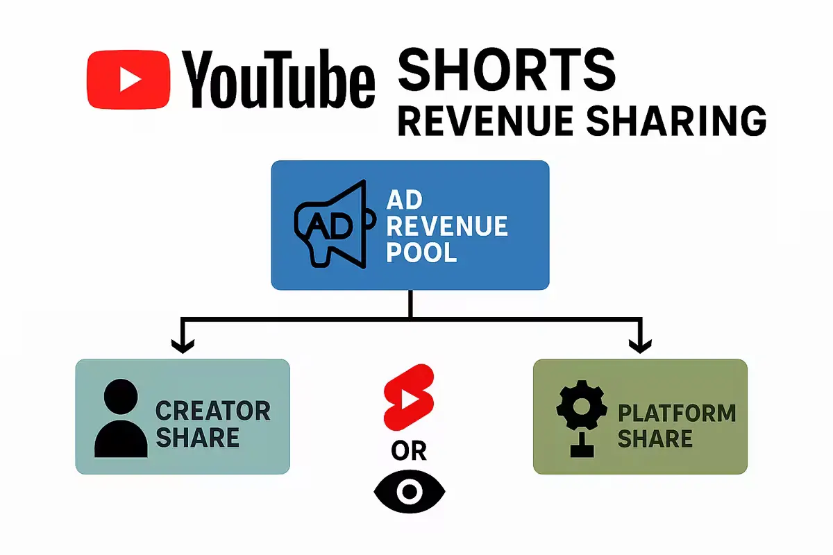 YouTube Shorts revenue sharing chart for monetization