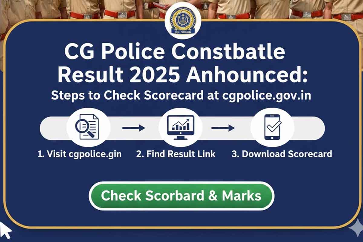 CG Police Constable Result 2025 Announced: Steps to Check Scorecard at cgpolice.gov.in and Download PET & Trade Test Marks