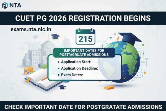 CUET PG 2026 registration begins at exams.nta.nic.in - Check important date for postgraduate admissions
