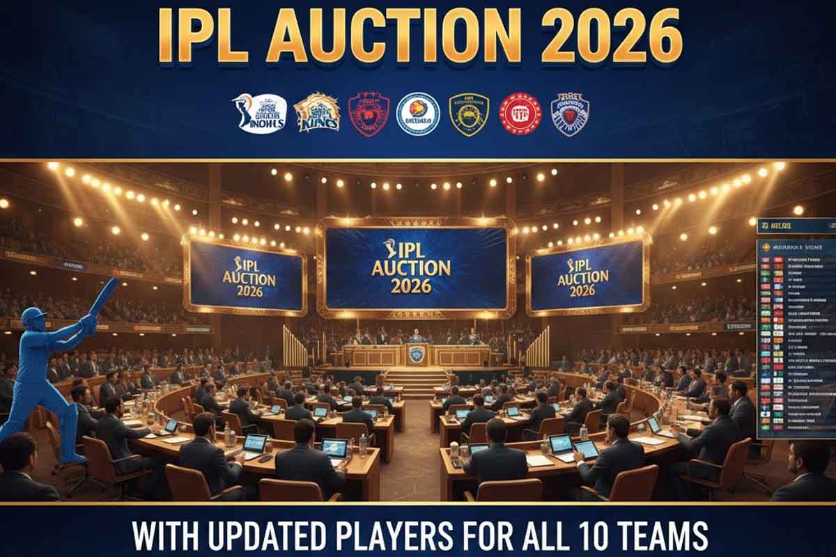 IPL Auction 2026 : Player Auction List Announced With Updated Players for All 10 Teams IPL Auction 2026 : Player Auction List Announced With Updated Players for All 10 Teams