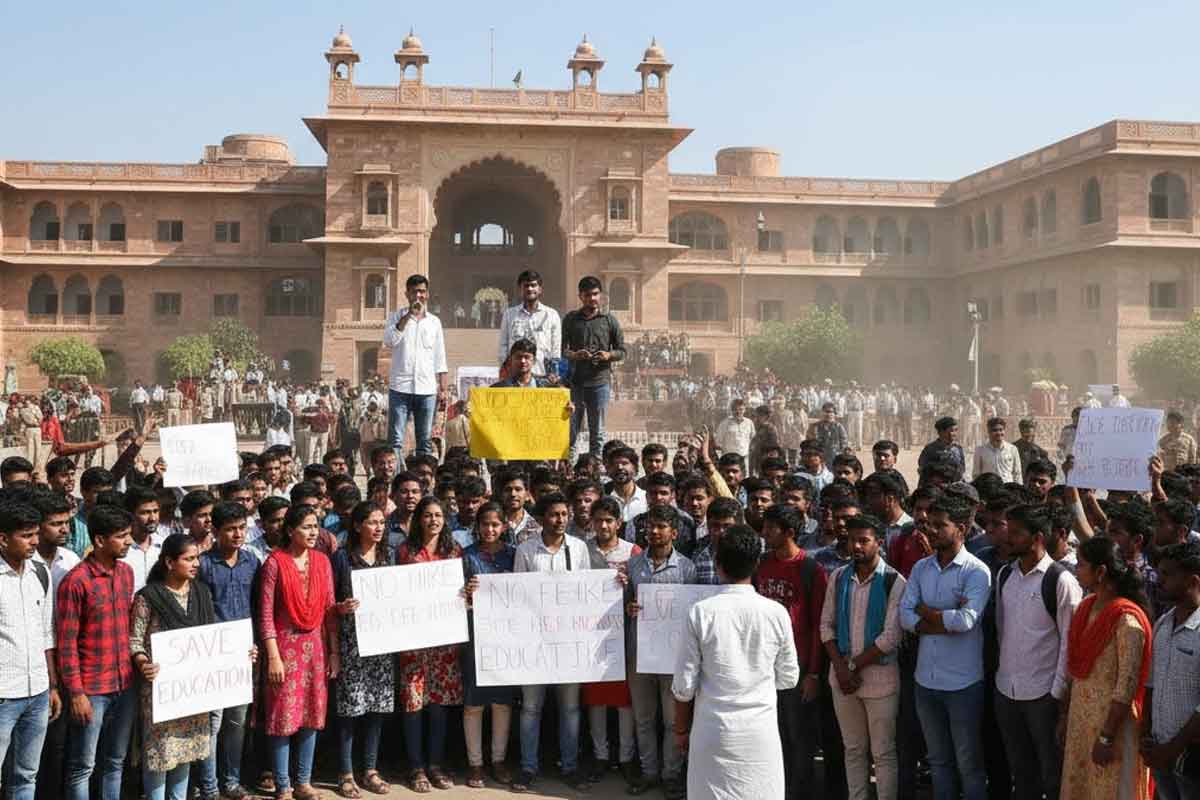 JNVU Fee Hike Sparks Student Protests Across Rajasthan