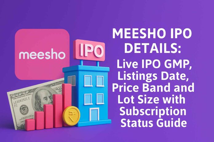 Meesho IPO Details: Live IPO GMP, Listings Date, Price Band and Lot Size with Subscription Status Guide