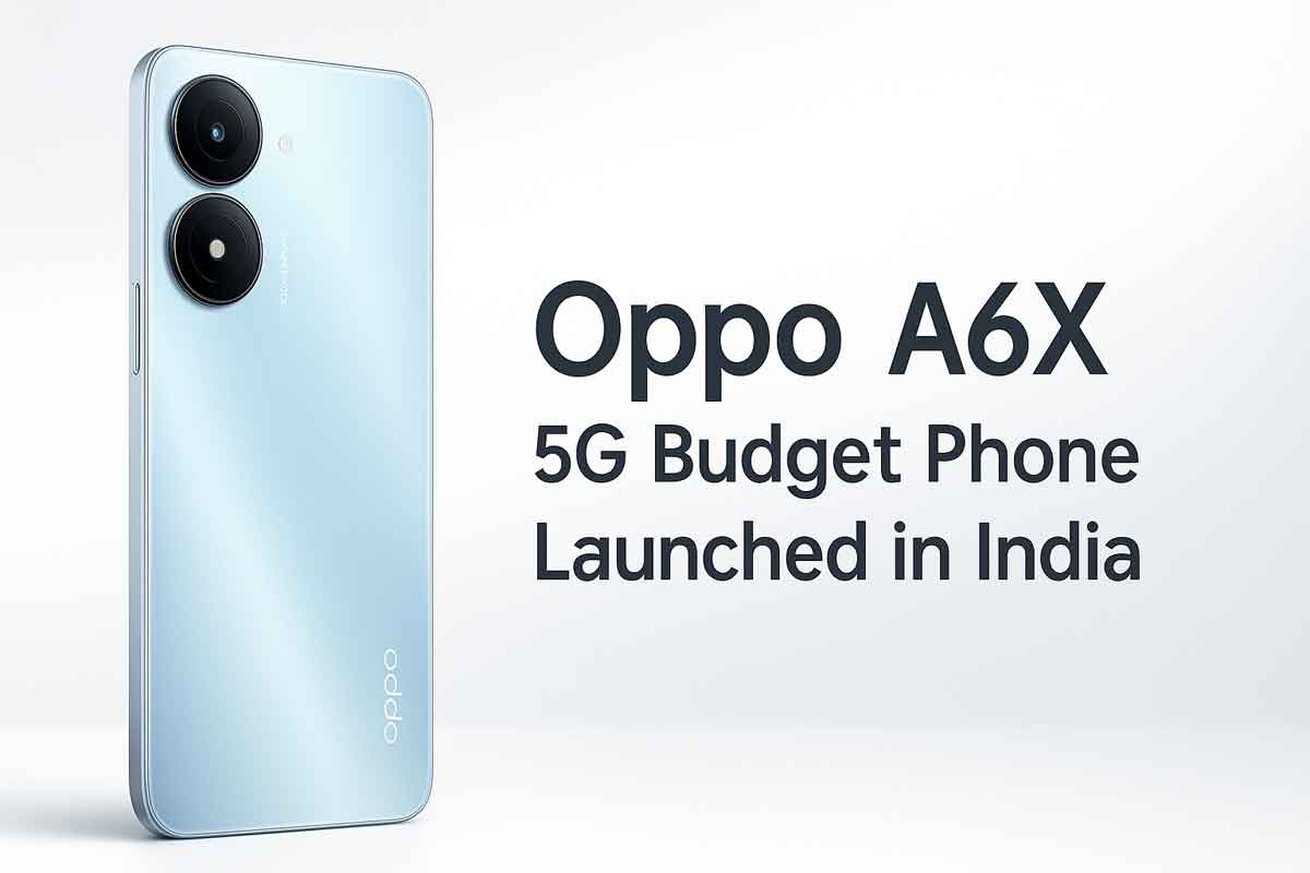 Oppo A6X 5G Budget Phone Launched in India with 6,500mAh Battery, Starts at Rs 12,499