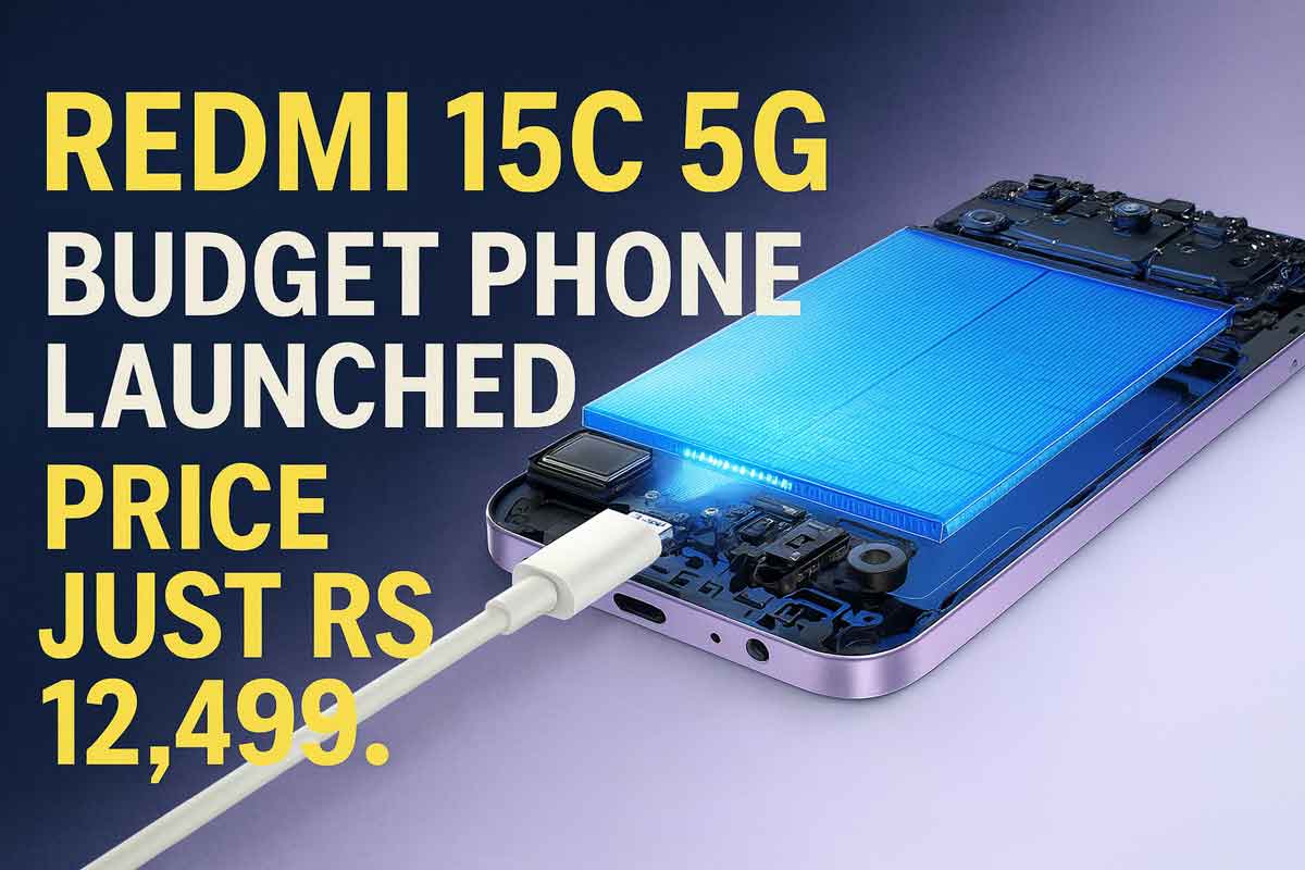 Redmi 15C 5G Budget Phone launched in India with 6,000mAh battery, MediaTek Dimensity 6300 octa core processor, Price Just Rs 12,499 and Early Discounts Redmi 15C 5G Budget Phone launched in India with 6,000mAh battery, MediaTek Dimensity 6300 octa core processor, Price Just Rs 12,499 and Early Discounts
