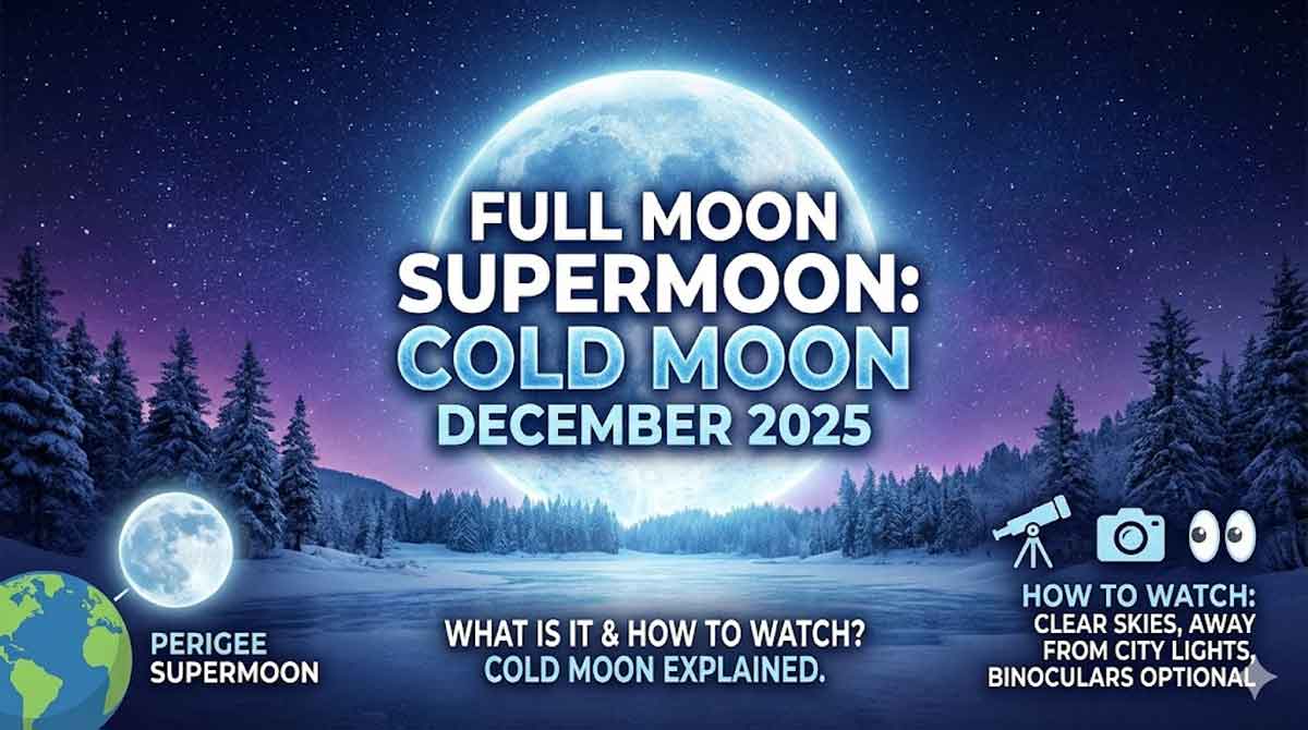 Full Moon Supermoon: What Is It and How to Watch the Cold Moon? Cold Moon December 2025 Explained