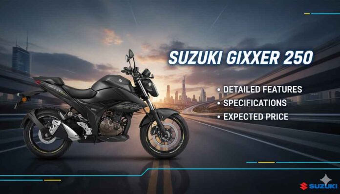 Suzuki Gixxer 250 Detailed Features, Specifications, Expected Price