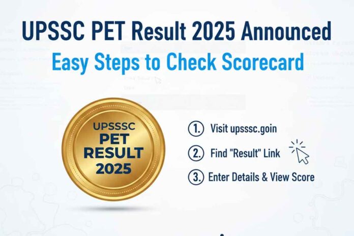 UPSSSC PET Result 2025 Announced: Easy Steps to Check Scorecard at upsssc.gov.in