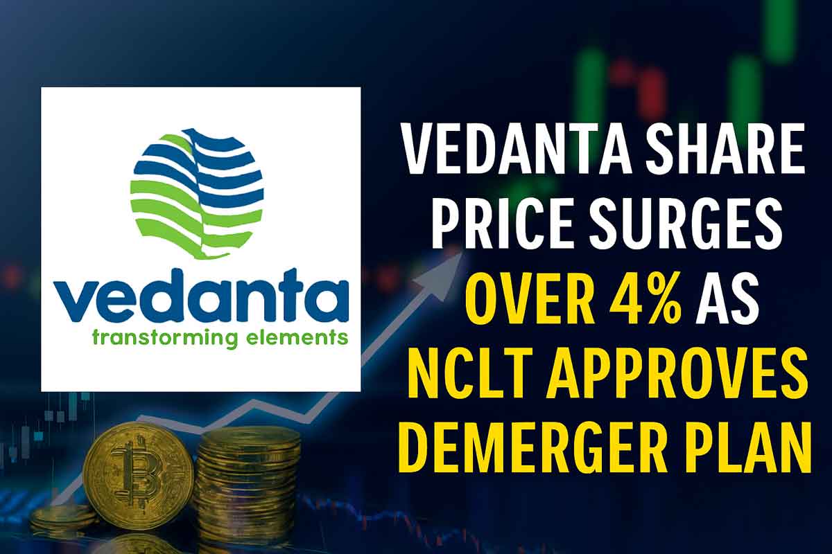 Vedanta Share Price Surges Over 4% as NCLT Approves Demerger Plan