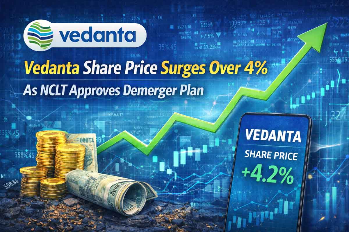 Vedanta Share Price Surges Over 4% as NCLT Approves Demerger Plan