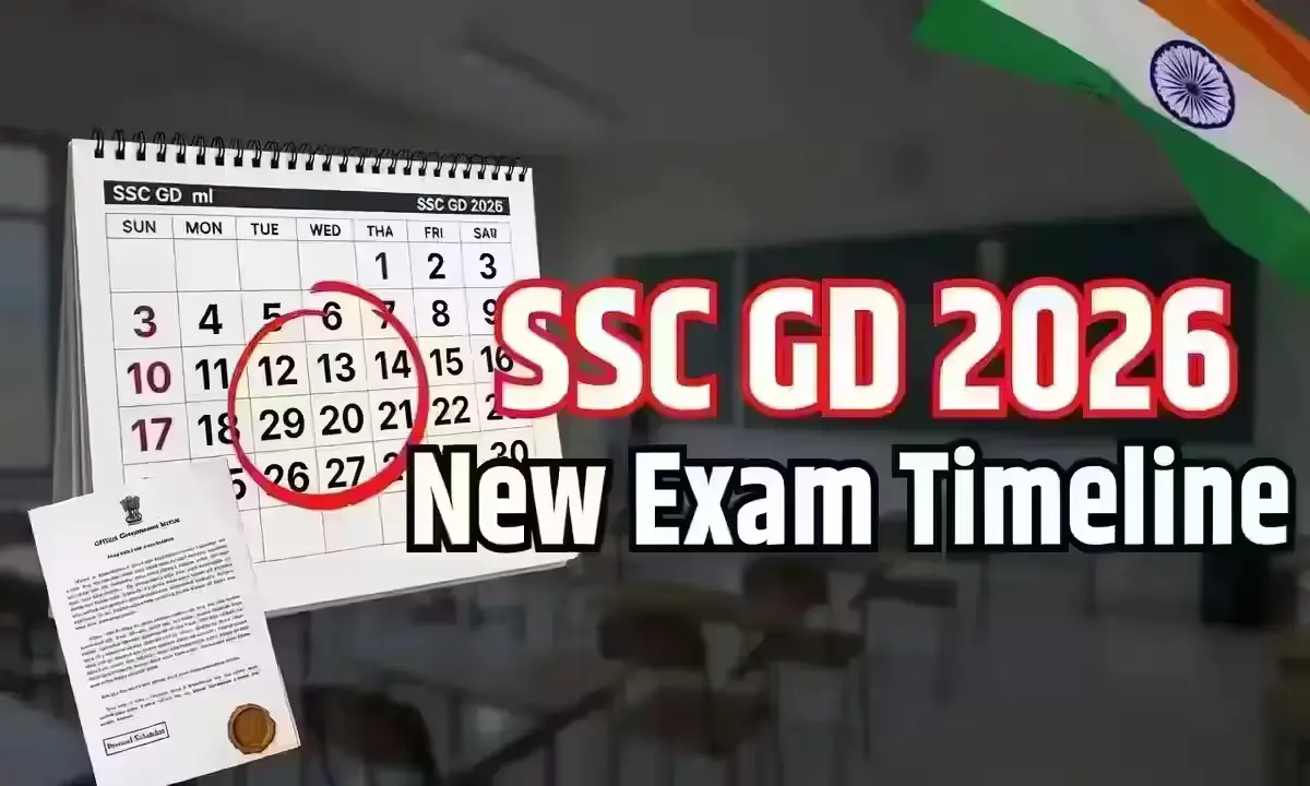 SSC GD 2026 revised exam schedule new dates official update
